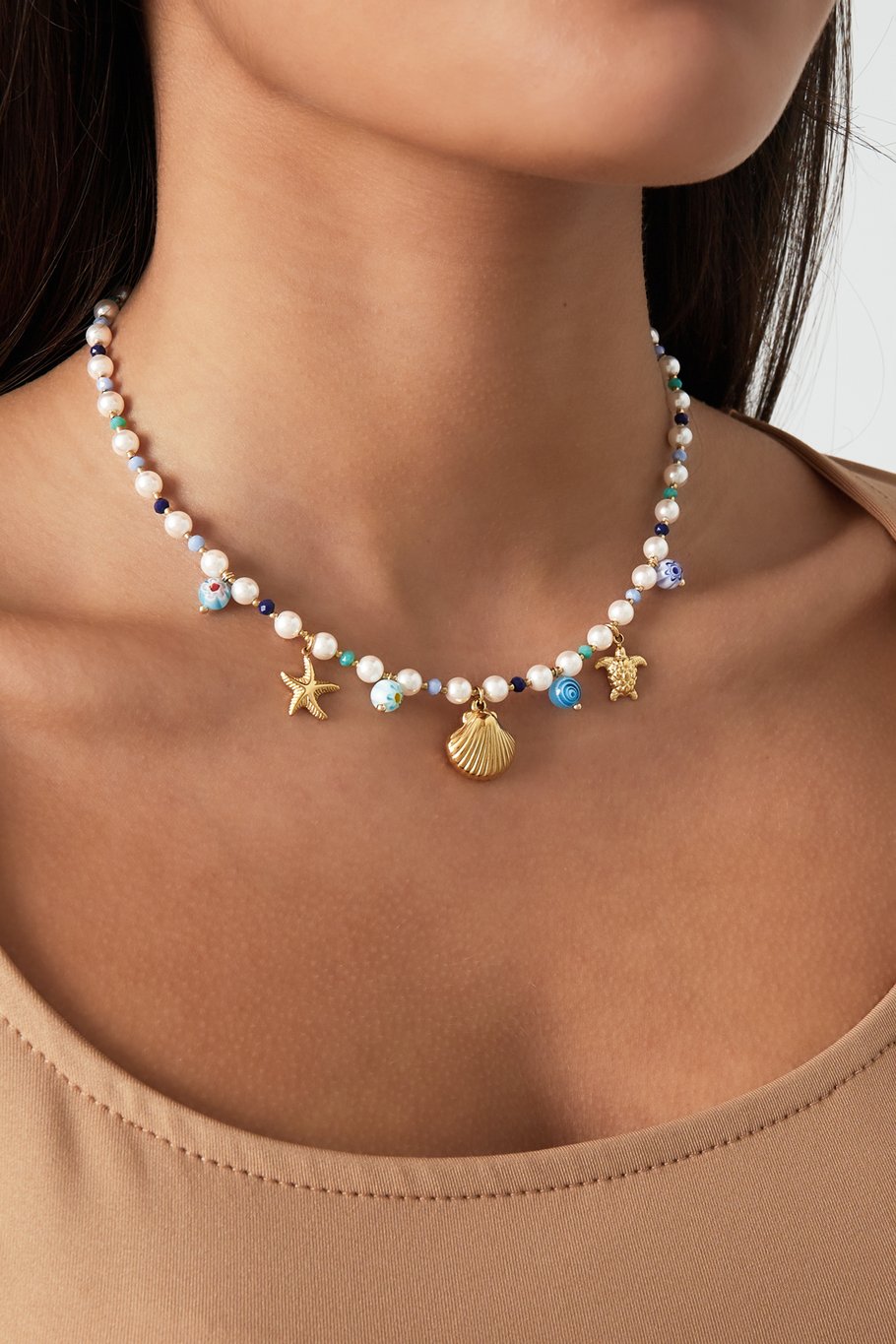 necklace turtle lover - blue  Picture2